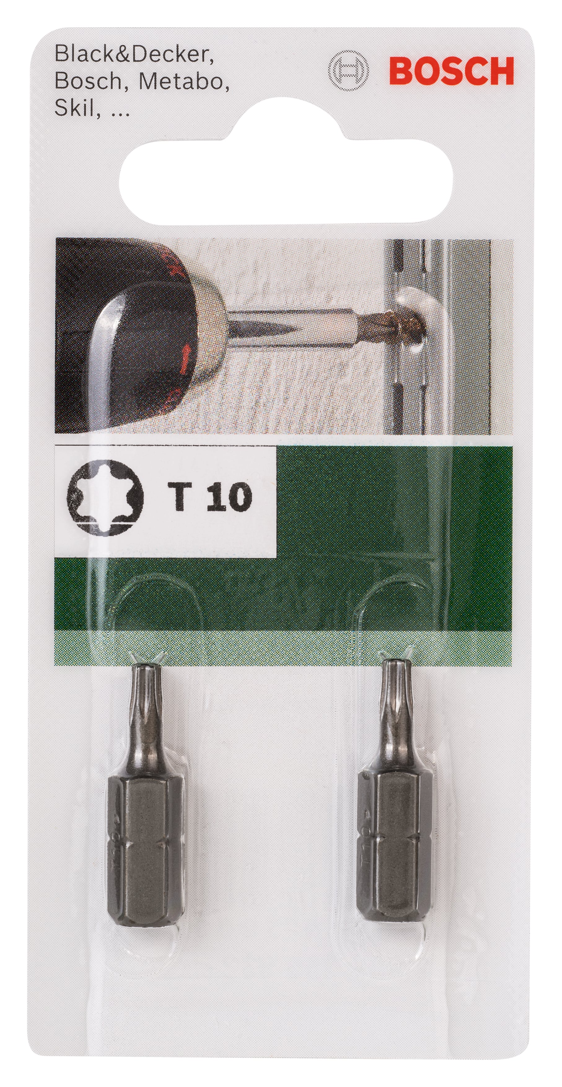 Комплект битове Bosch 2 T10 25мм 2 броя