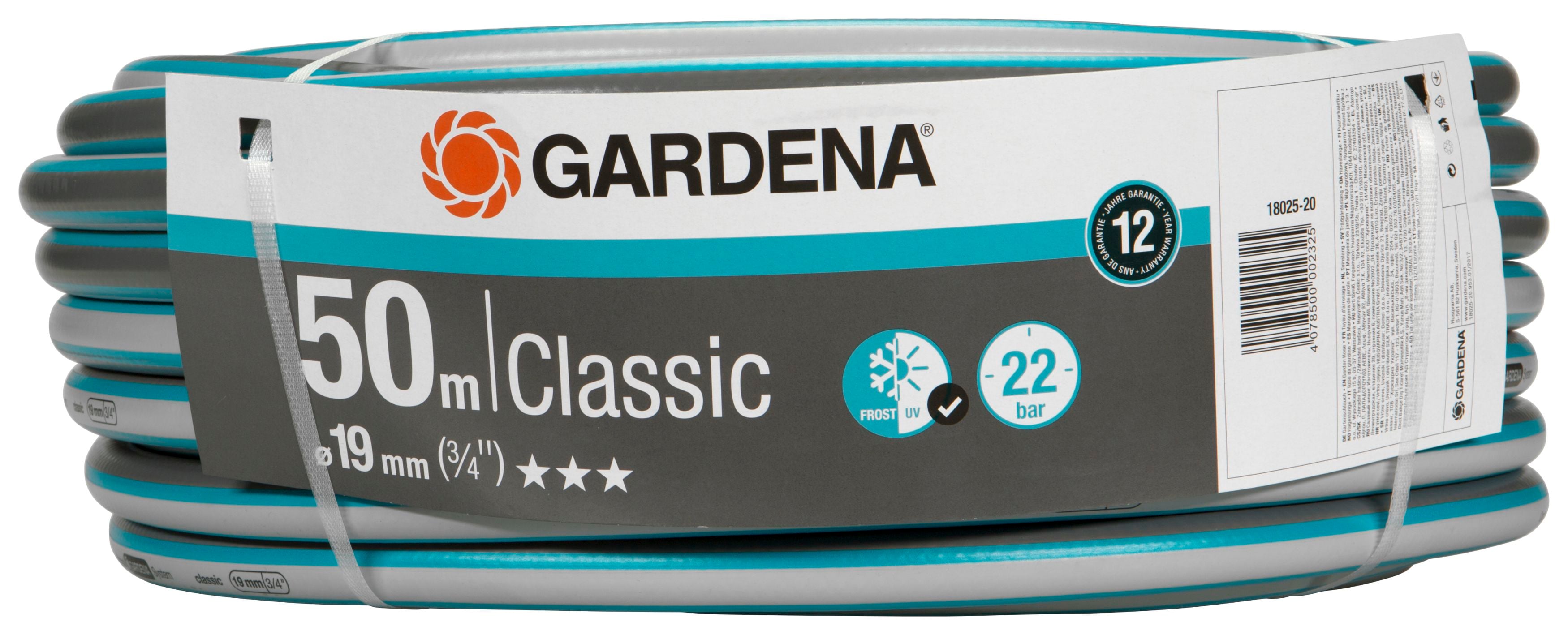Градински маркуч Gardena Classic 18025-20 / 3/4" / 50м / 22 bar