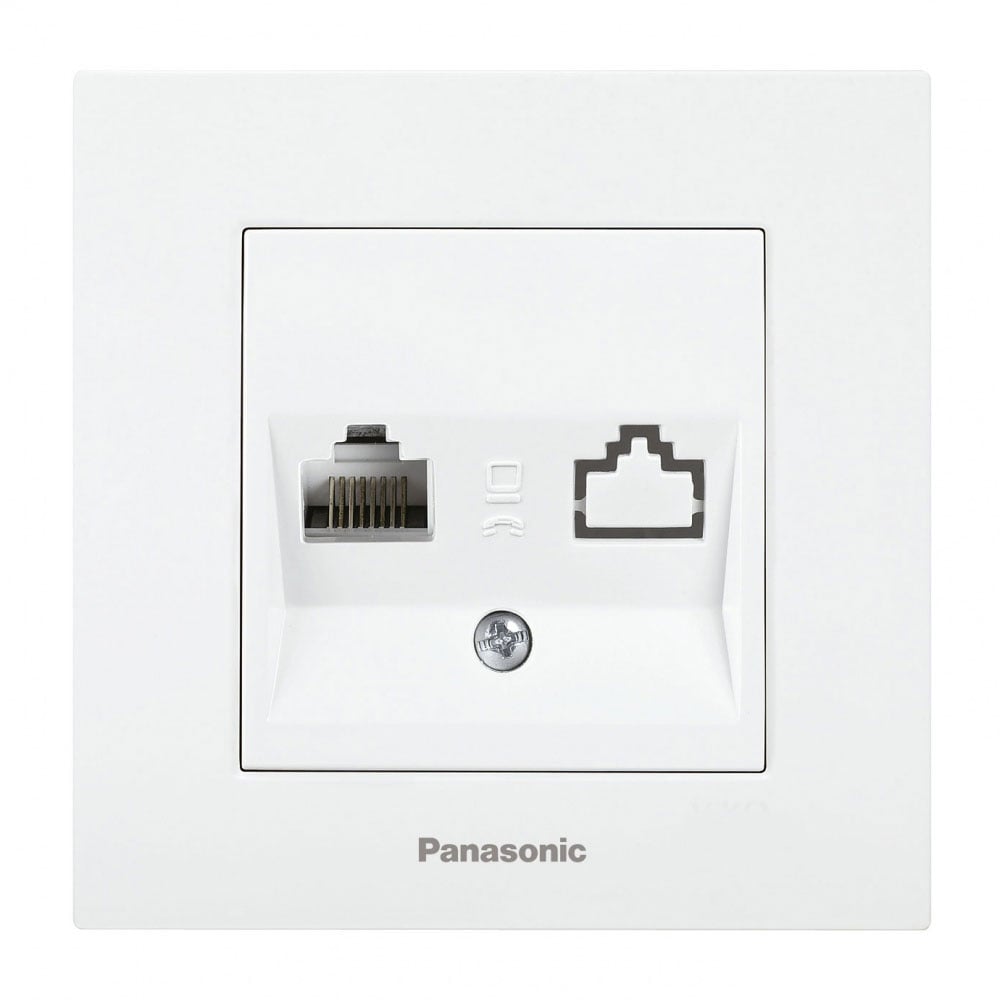 Компютърна розетка Каре Плюс Panasonic бяла 