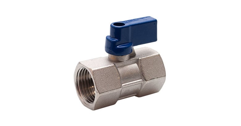 Сферичен мини кран FDH ЖЖ 1/2'' никел