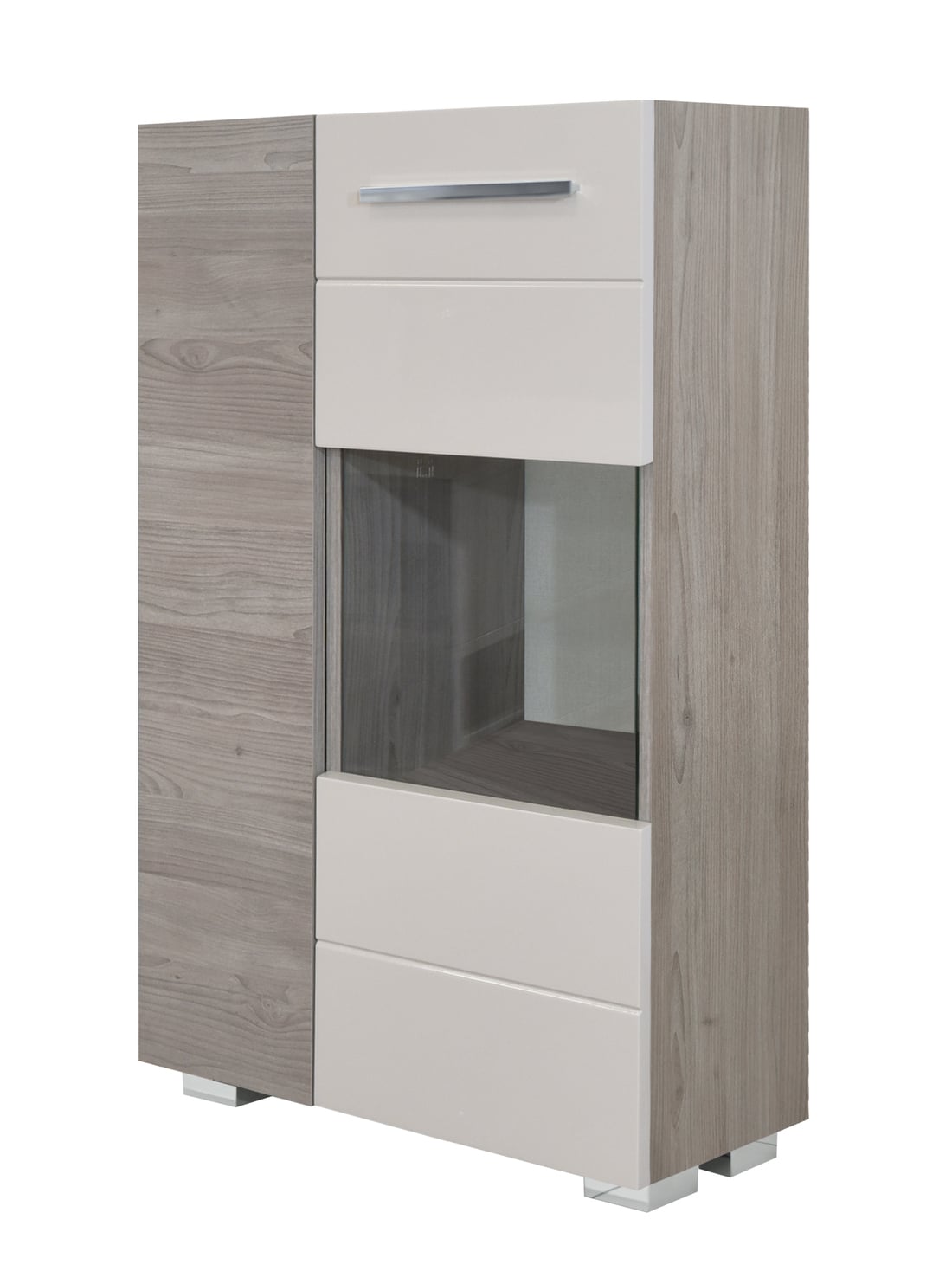 Комод Matis Barcelona Дъб Нордик + Пясък гланц