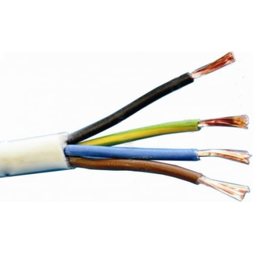 Кабел ШВПС 4х1.50 бял H05VV-F