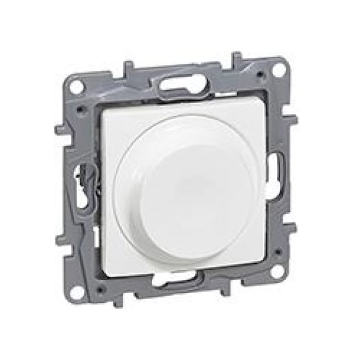 Ротативен димер Niloe Legrand 5-75W LED / 5-300VA бял 