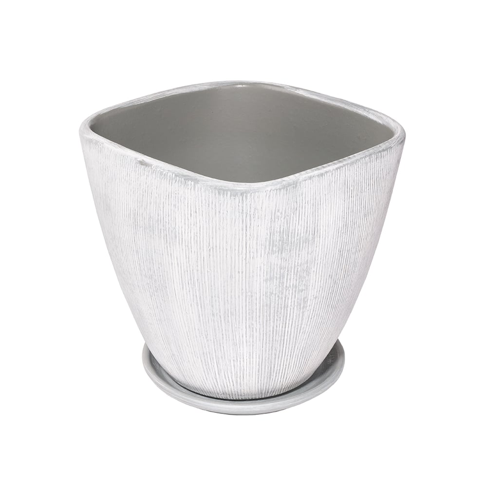 Саксия Pop Grey 29xH26см светлосива