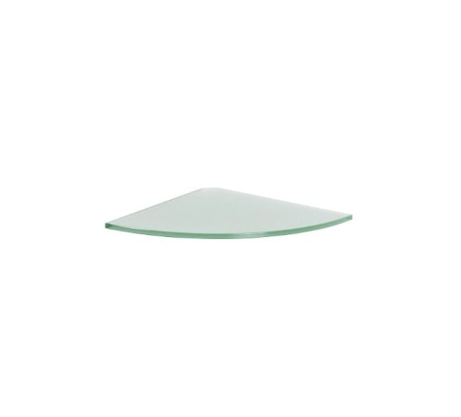 Ъглов стъклен рафт Dolle Glassline 300x300x8 мм матиран