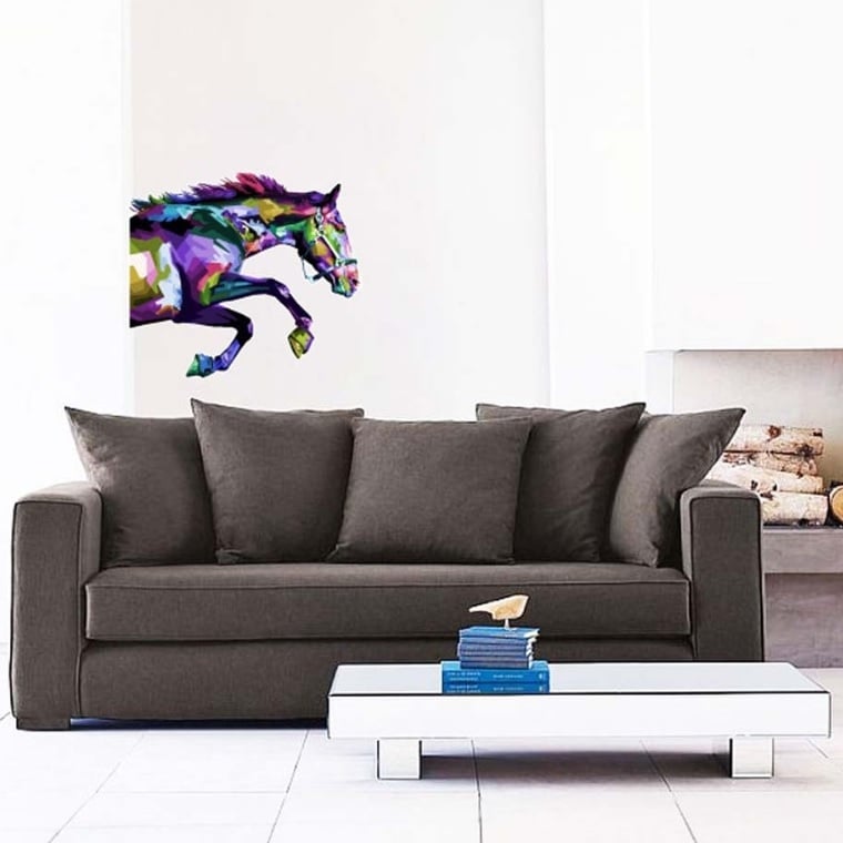 Стикер за стена DS0003 абстрактен кон 50x70 см