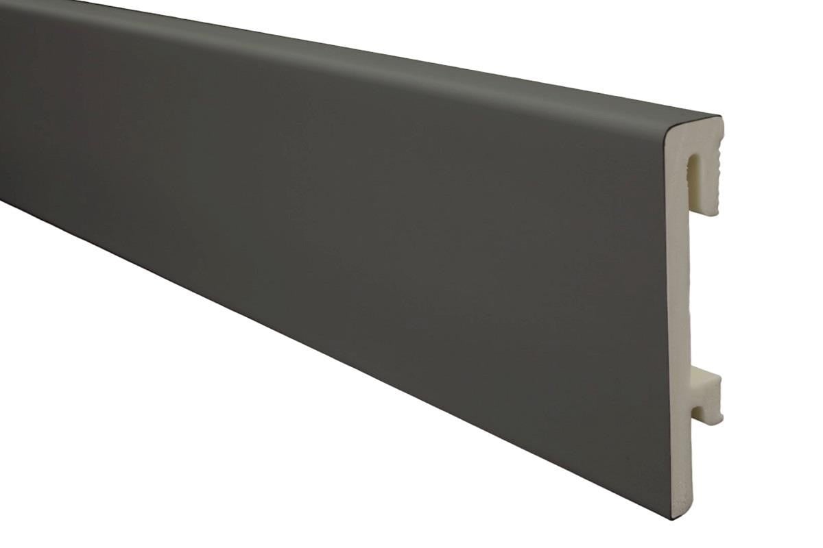 PVC перваз Salag Bravo 80 Черен 2,4м
