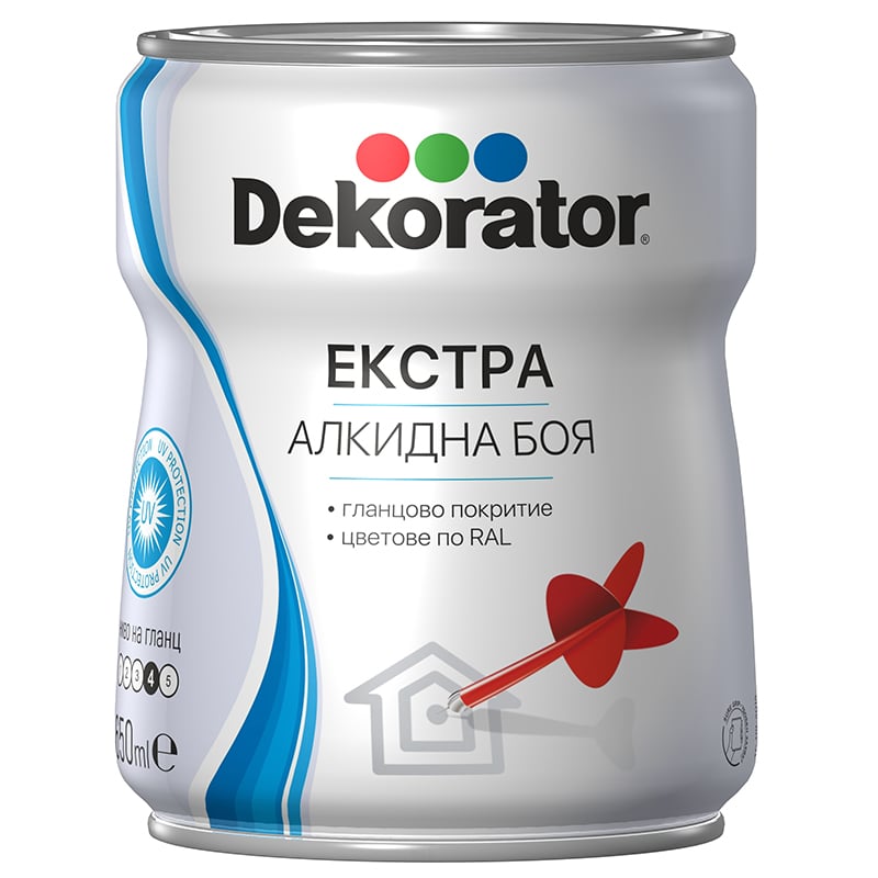 Екстра алкидна боя Декоратор RAL 9016 трафик бяла 650мл