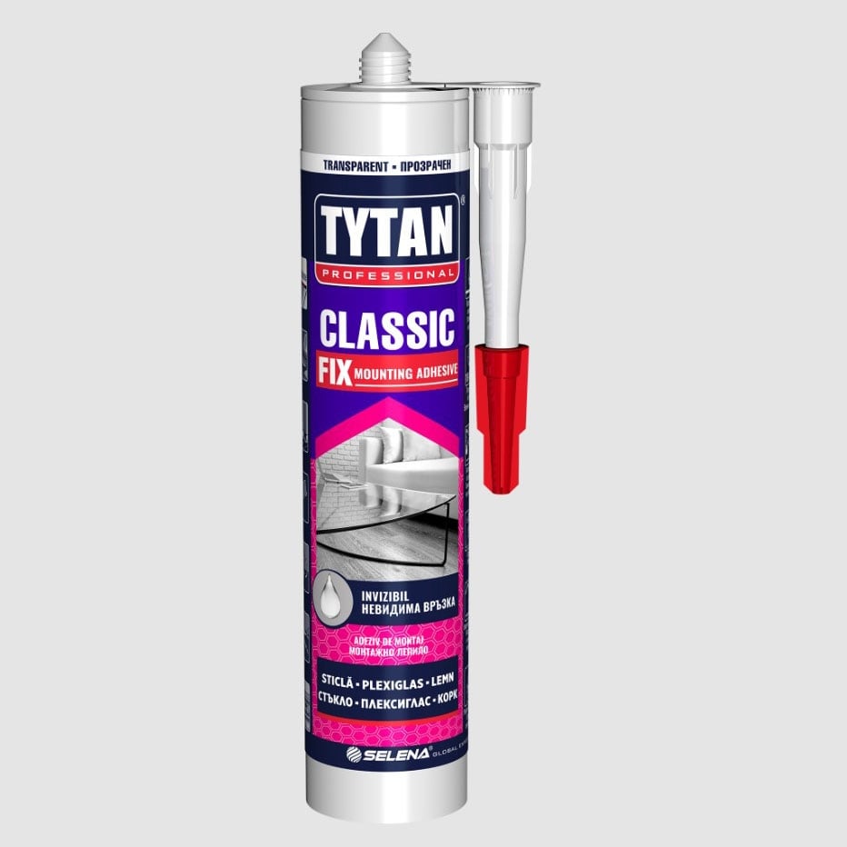 Mонтажно лепило Tytan Classic Fix прозрачно 310мл