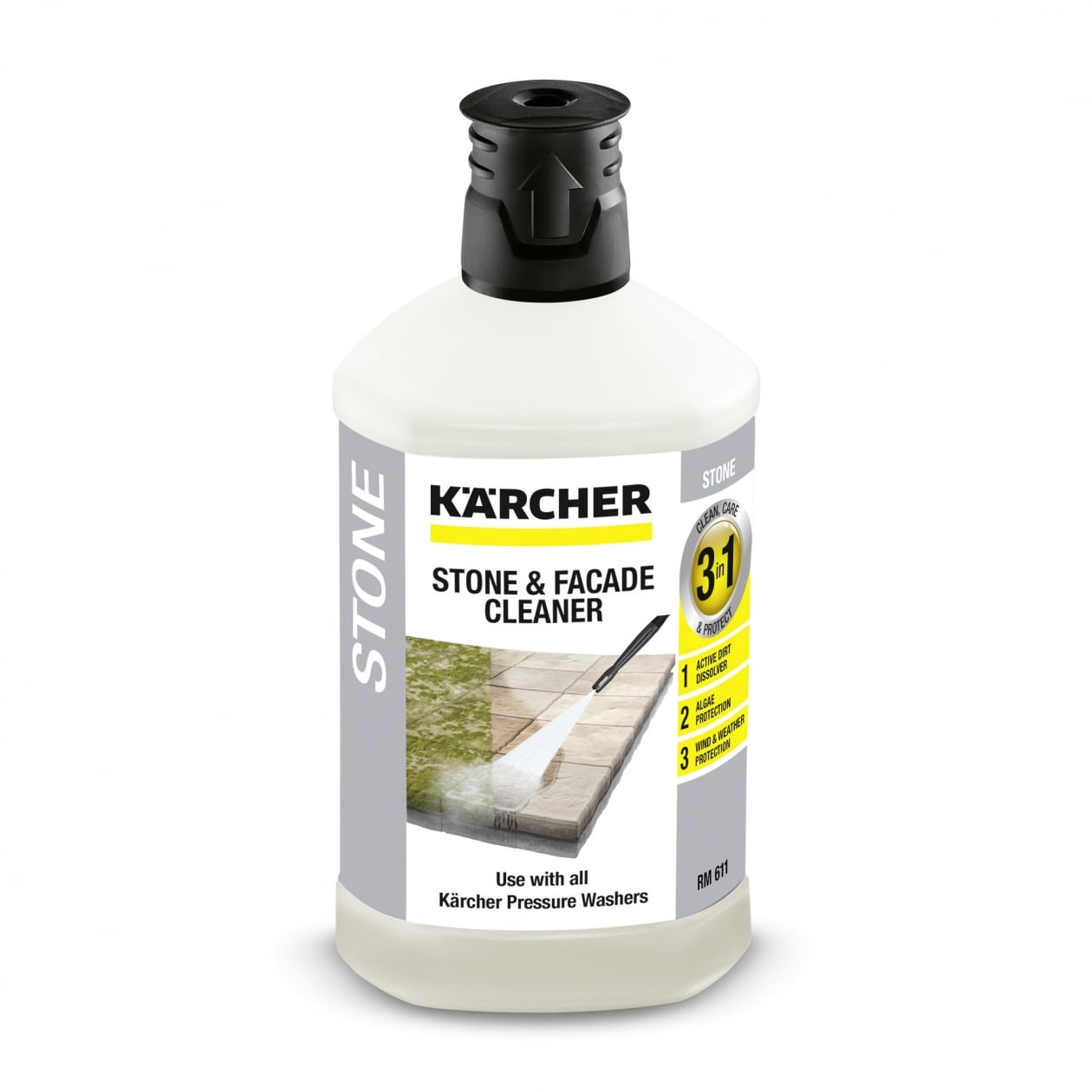 Почистващ препарат за камък и фасади Karcher 3 в 1 / 1л