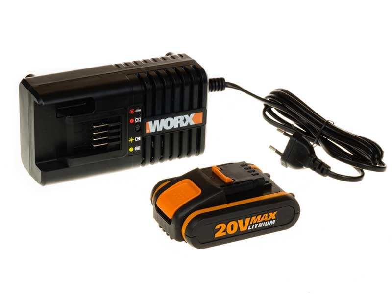 Акумулаторна батерия Worx WA3601 Li-ion 20V 2.0Ah + зарядно