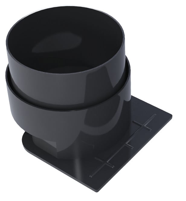 Тапа Devorex Xdrain 130x90мм с дренаж ø100/ø110мм