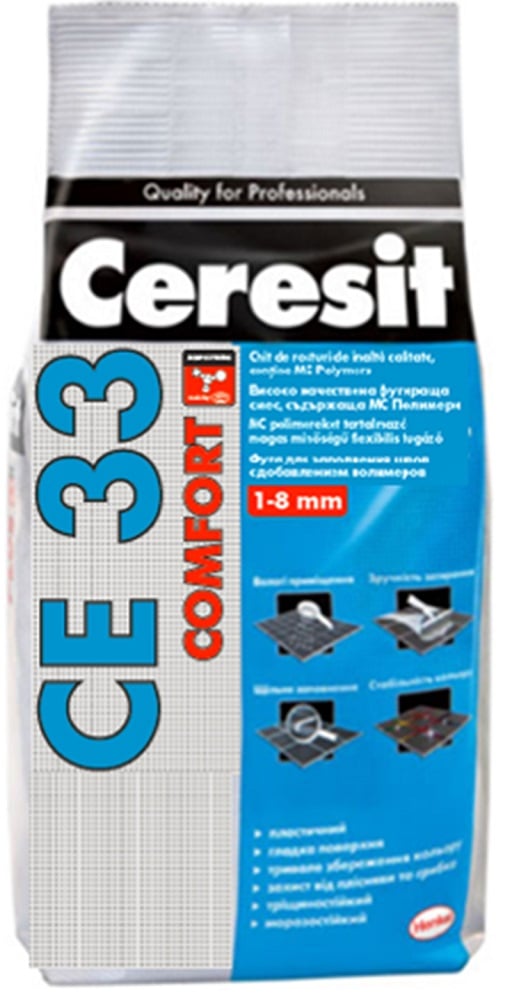 Фугираща смес Ceresit CE 33 антрацит 5кг