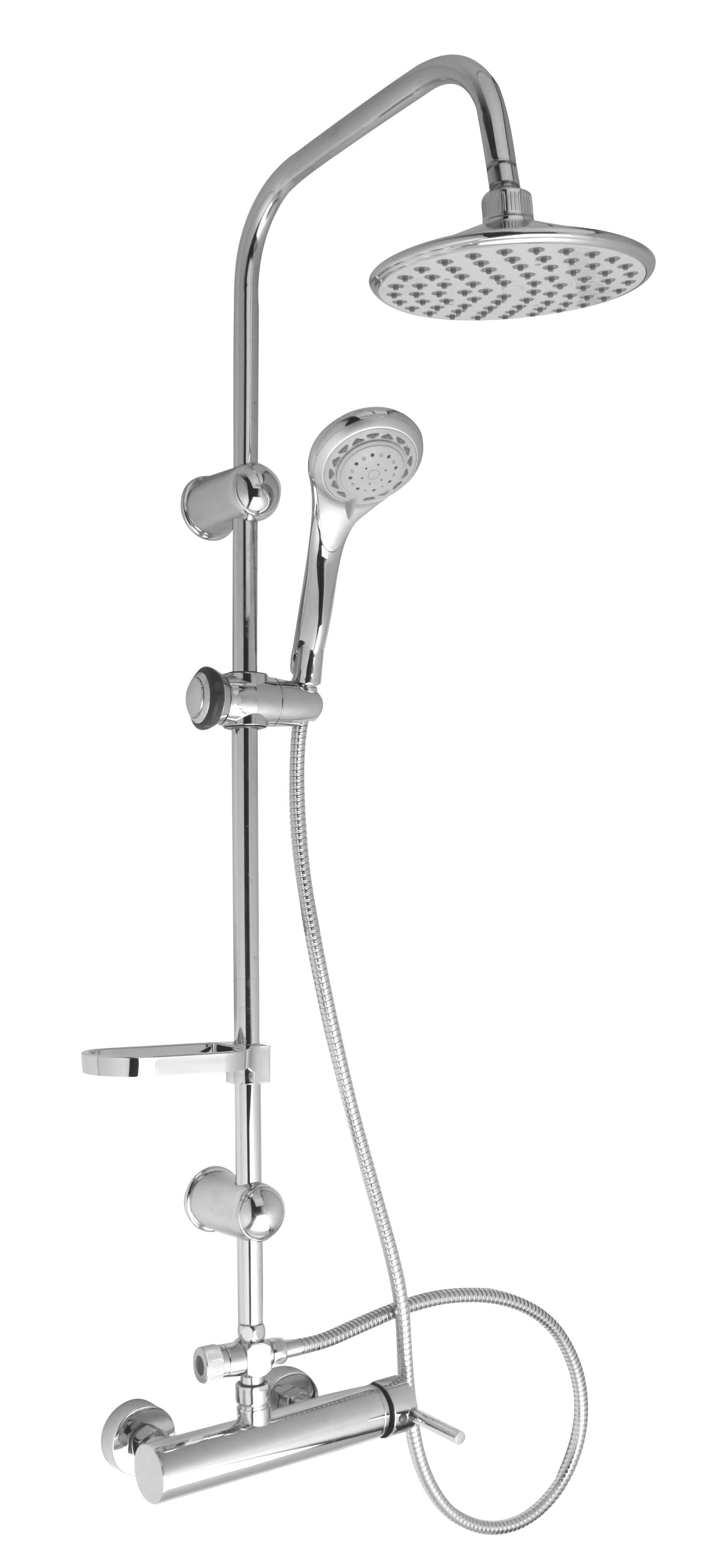 Комплект за душ с тръбно окачване Cascada PL102HE-1