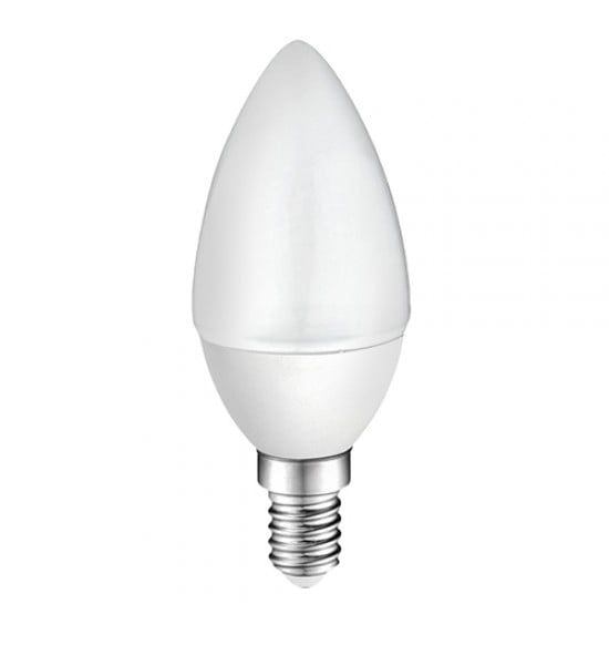 LED крушка Lightex Plastic B35 CW E14 7W 6500K матирана