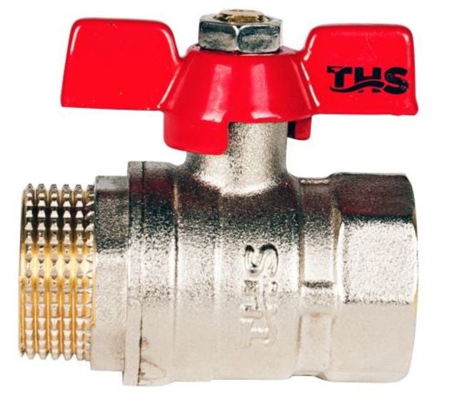 Сферичен кран Т-ръкохватка със салник Ths Thermostyle 3/4'' MЖ