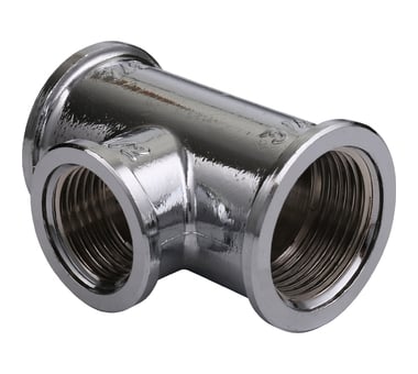 Редуктивен тройник Ths Thermostyle 3/4"Ж * 1/2"Ж * 3/4"Ж месинг / хром / матиран