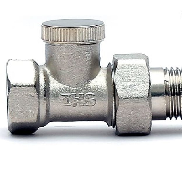 Прав радиаторен кран THS Thermostyle секретен 1/2"