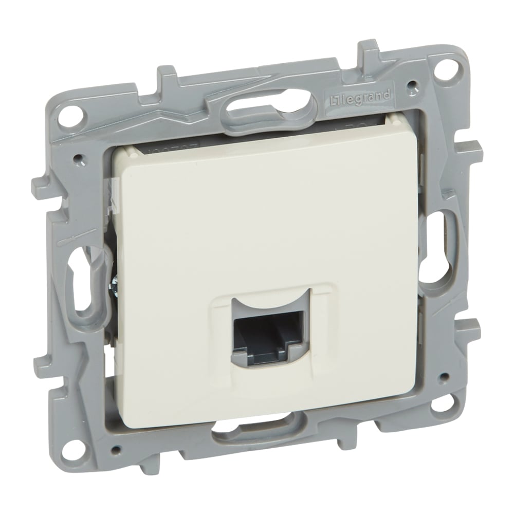 Механизъм за компютърна розетка Legrand Niloe CAT 5E крем
