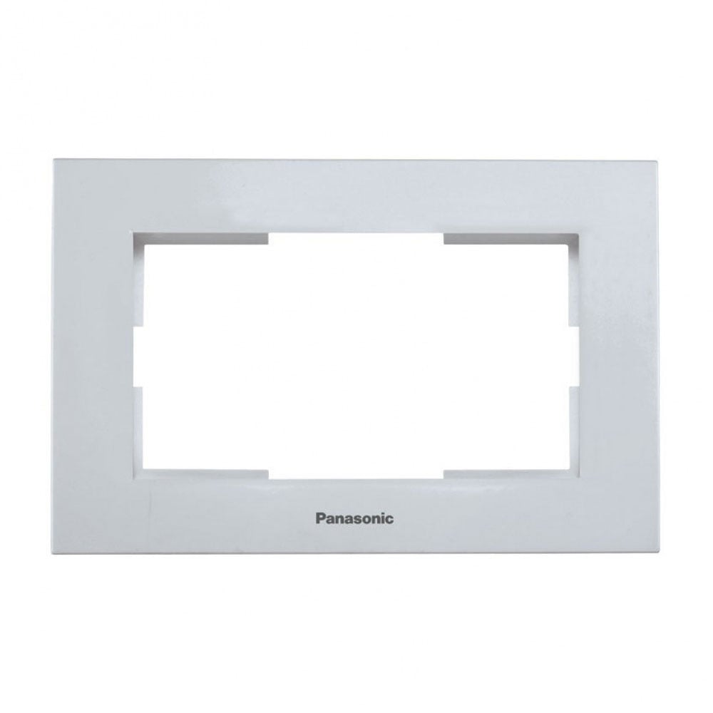 Рамка за двоен контакт Каре Плюс Panasonic сива