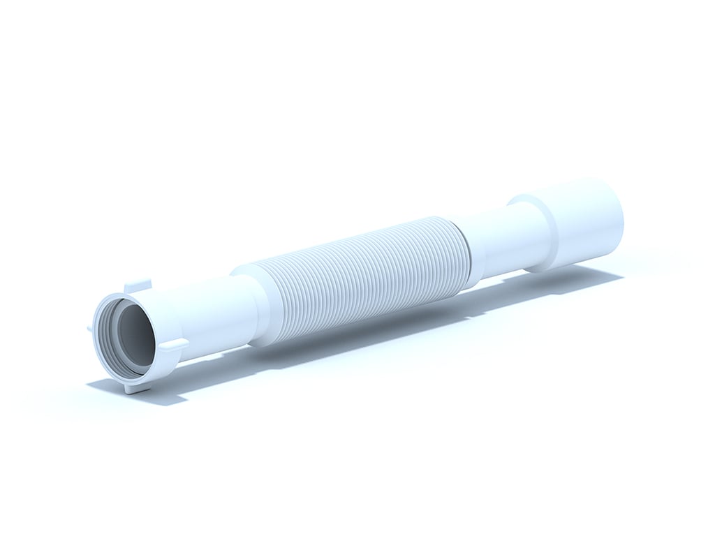 Гъвкава връзка за сифон с PVC гайка 1 1/2" 32/40