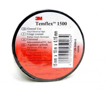 Изолирбанд 3М Temflex 1500 черен 10м/15мм