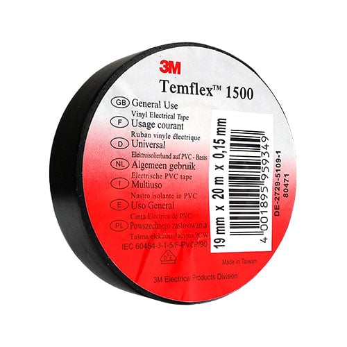 Изолирбанд 3М Temflex 1500 черен 10м/15мм