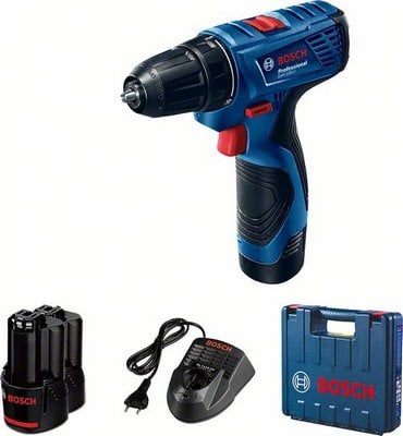 Акумулаторен ударно-пробивен винтоверт Bosch GSB 120 Li + 2x2,0Ah батерии + куфар