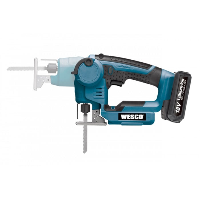 Акумулаторен прободен комбиниран трион Wesco WS2979 18V Li-Ion 1.5Ah
