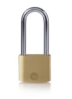 Месингов катинар Yale LS pk 1 / 40мм с дълга скоба