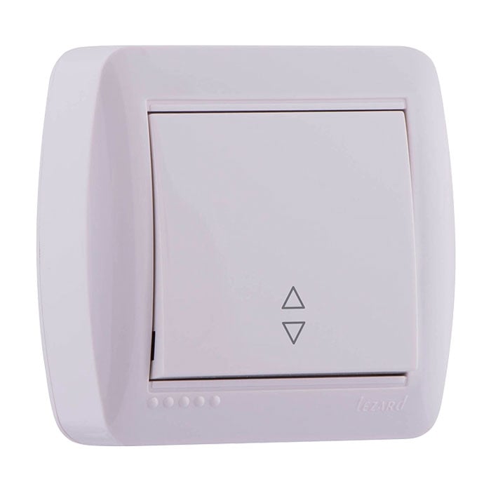 Девиаторен ключ за открит монтаж Demet Lezard 711-0200-105 бял
