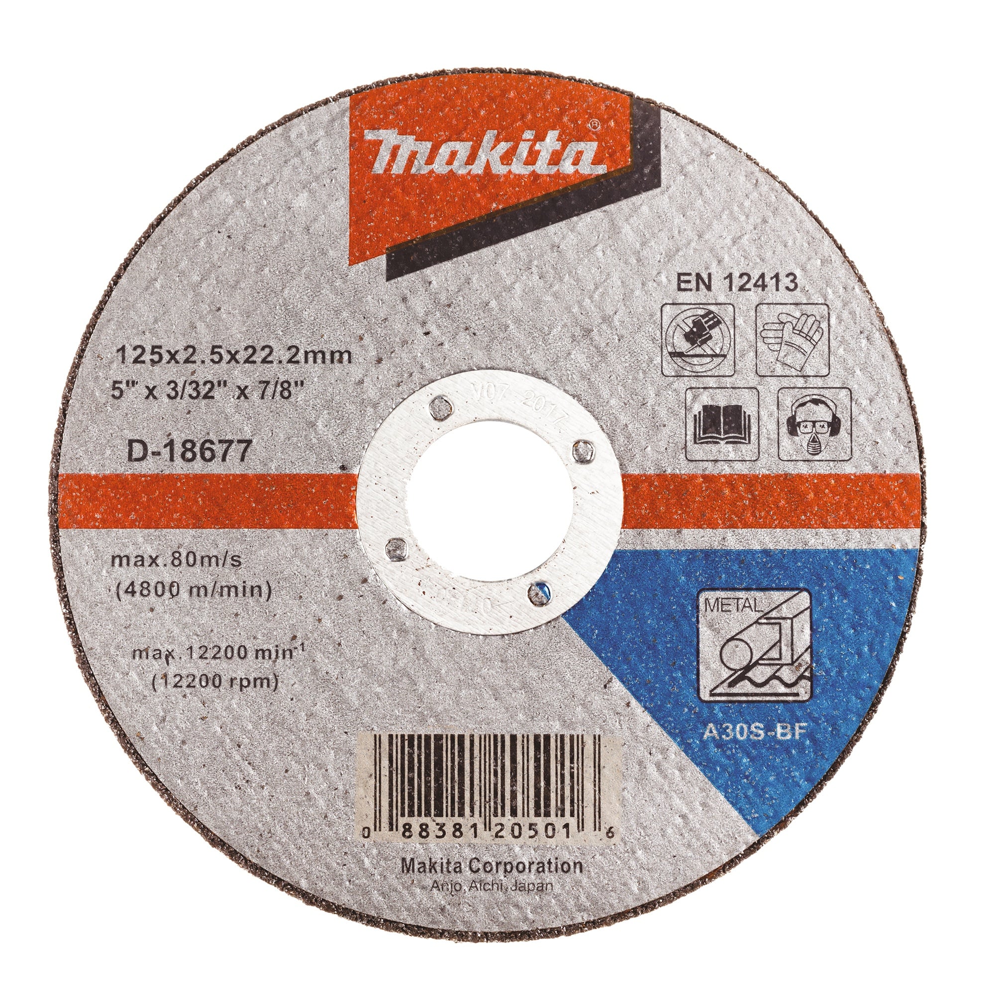 Диск за рязане на метал Makita 125x2.5x22.23мм