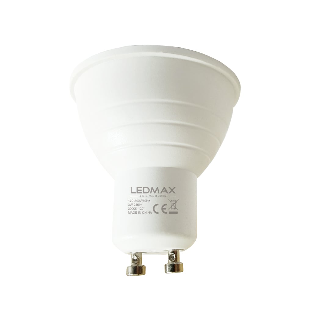 LED крушка LEDMax GU10 3W 3000K MR16