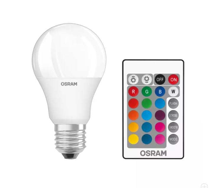 LED крушка Osram Star RGBW E27 9W 2700K