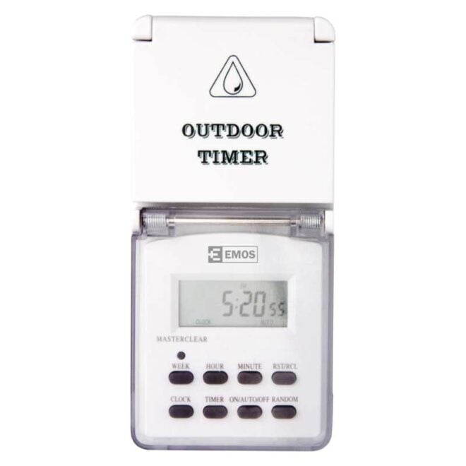 Електронен таймер Emos Р5525 IP44 230V/16A