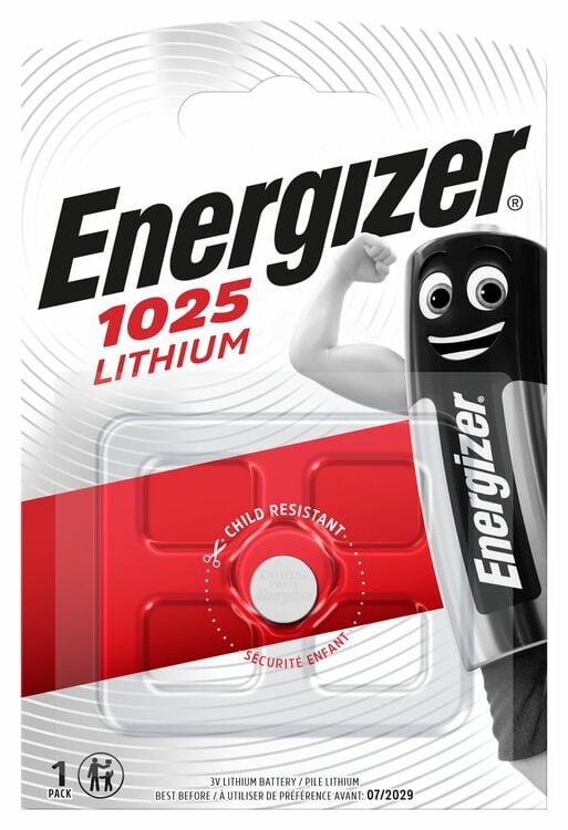 Литиева батерия Energizer Lithium CR1025 / 3V / 1 брой