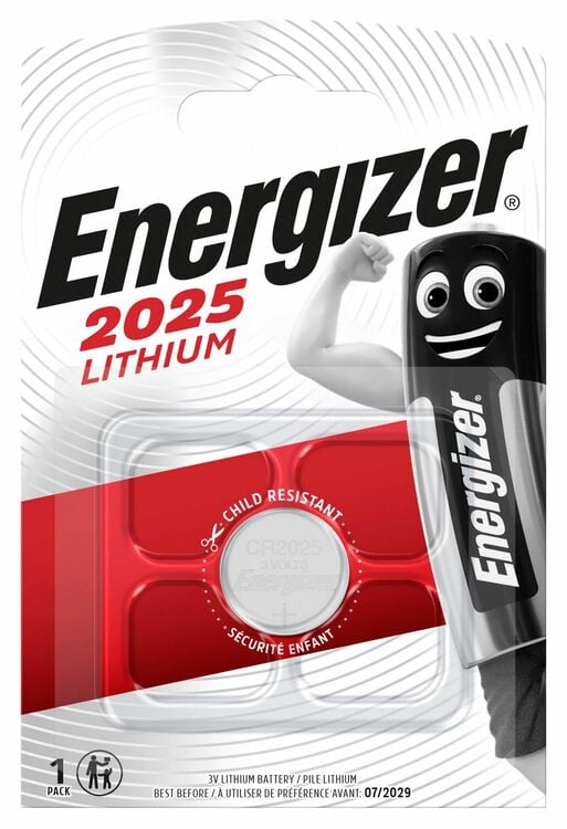 Литиева батерия Energizer Lithium CR2025 / 3V / 1 брой