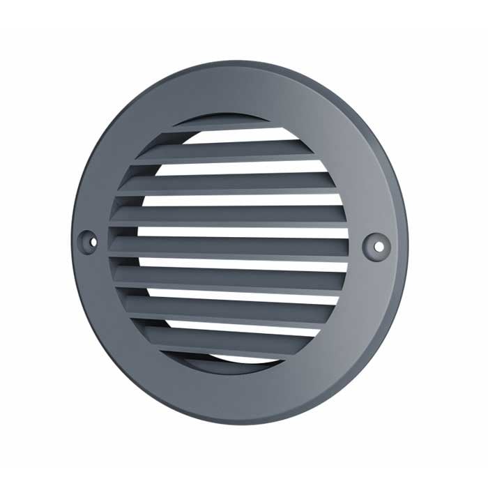 Декоративна решетка с фланец ASA plastic 12RKN D150 ø125мм сива