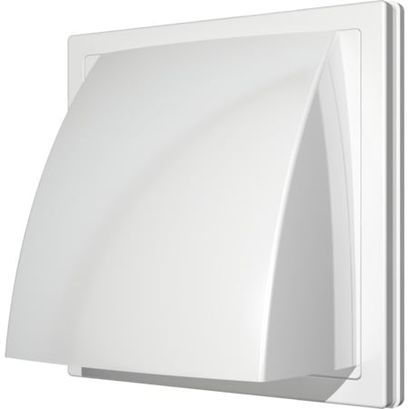 Изходна стенна клапа с фланец ASA plastic 1515K12.5FV ø125/212х212мм бяла