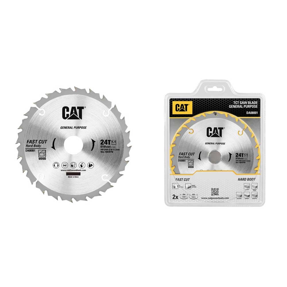 Диск за циркуляр за дърво CAT DA08001 184x30x1.4 / 24 зъба