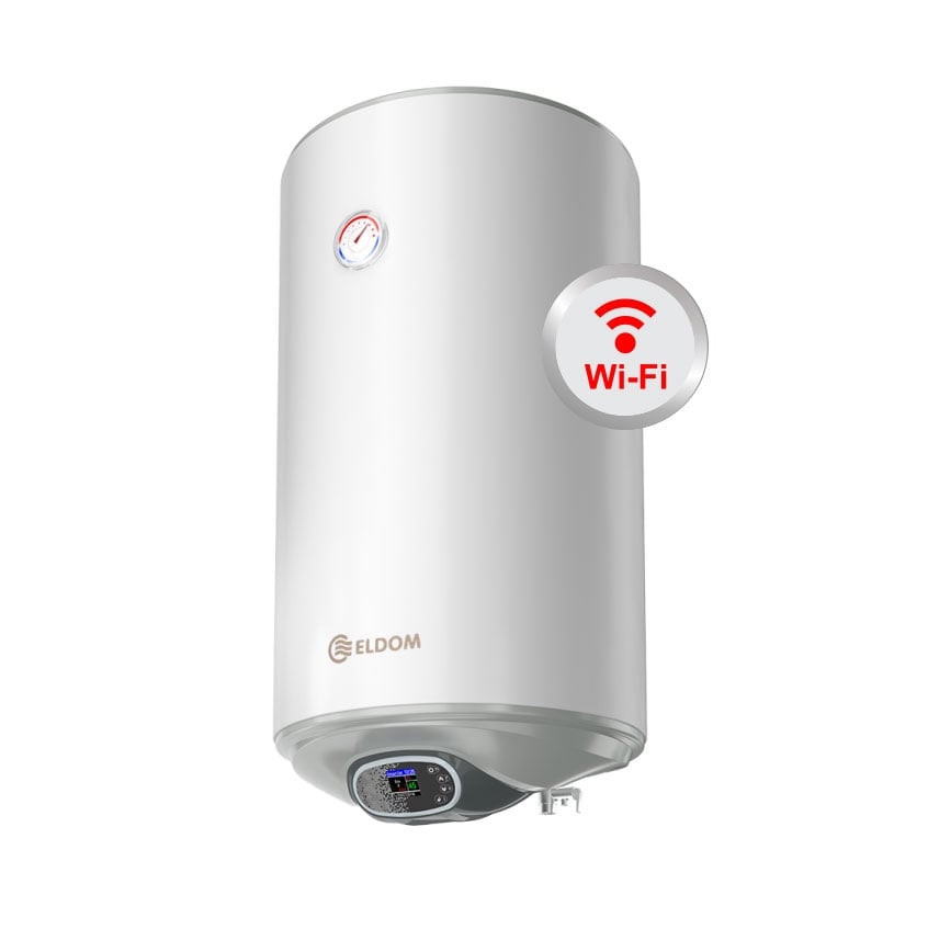 Вертикален бойлер Елдом WV08046EW Wi-Fi 80л 3000W