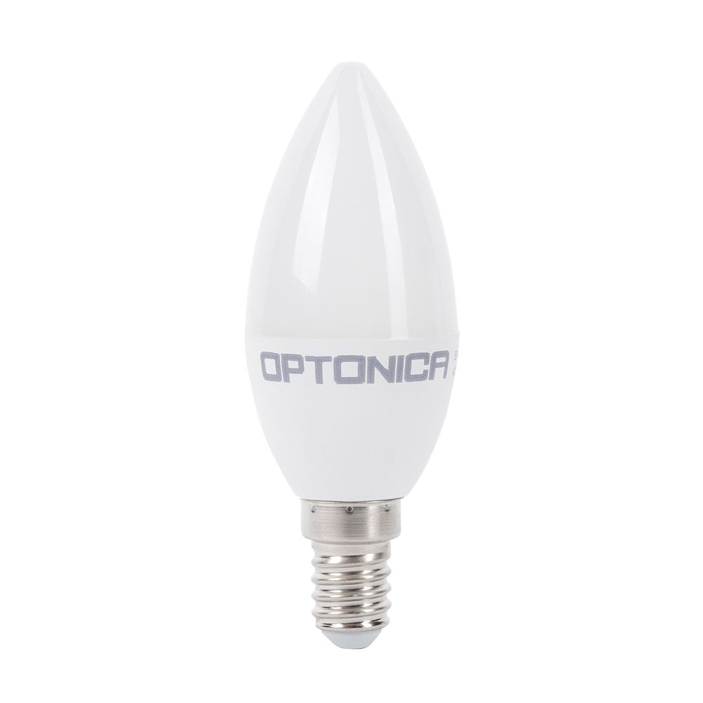 LED крушка кендъл Optonica C37 E14 3.7W 4500K