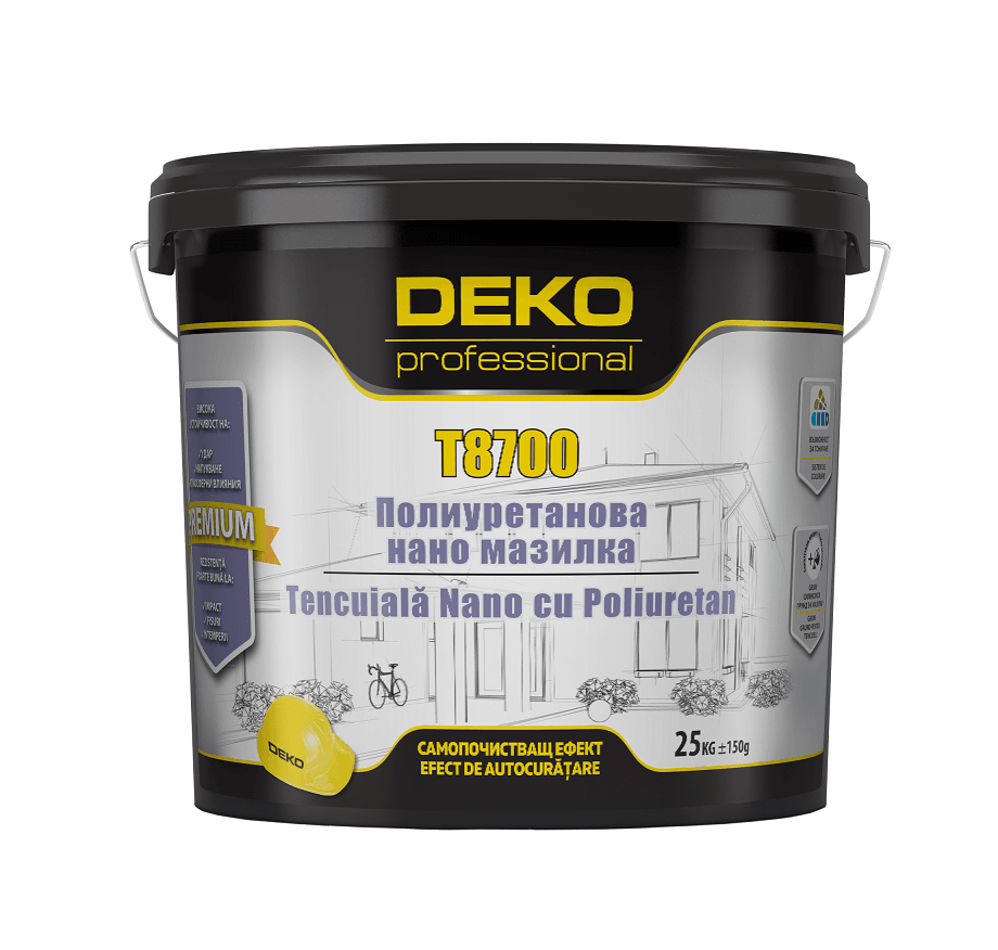 Полиуретанова нано мазилка Deko Professional T8700 Д1.5 096 25кг