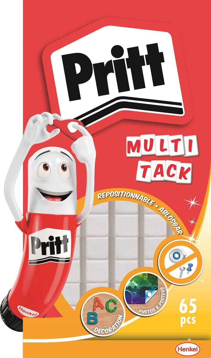 Универсални лепящи квадратчета за многократна употреба Pritt 65 броя