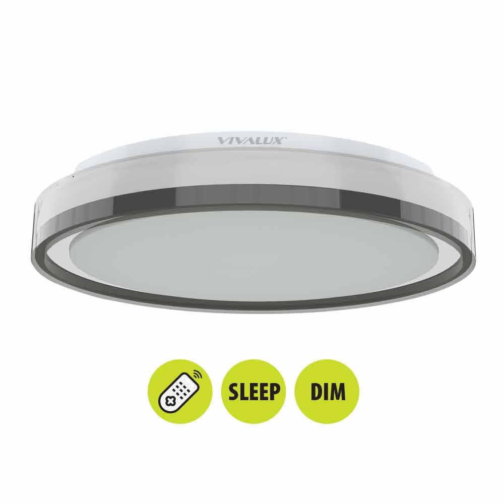 LED плафониера Vivalux Pleada 36W RGB 3000-6000K + дистанционно управление