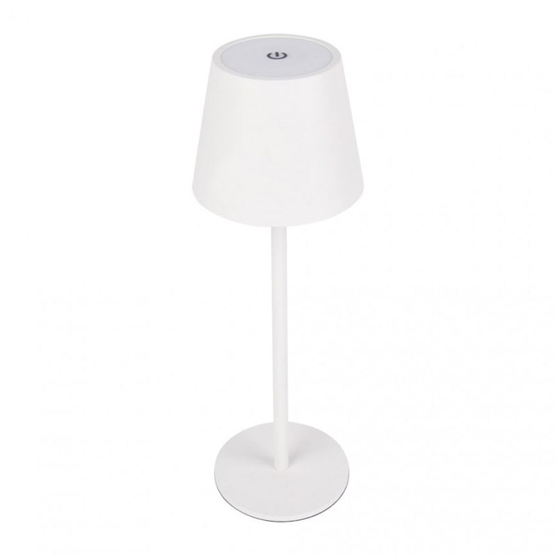LED настолна лампа с батерия Lightex Noto DC 5V 3W Touch+USB бял