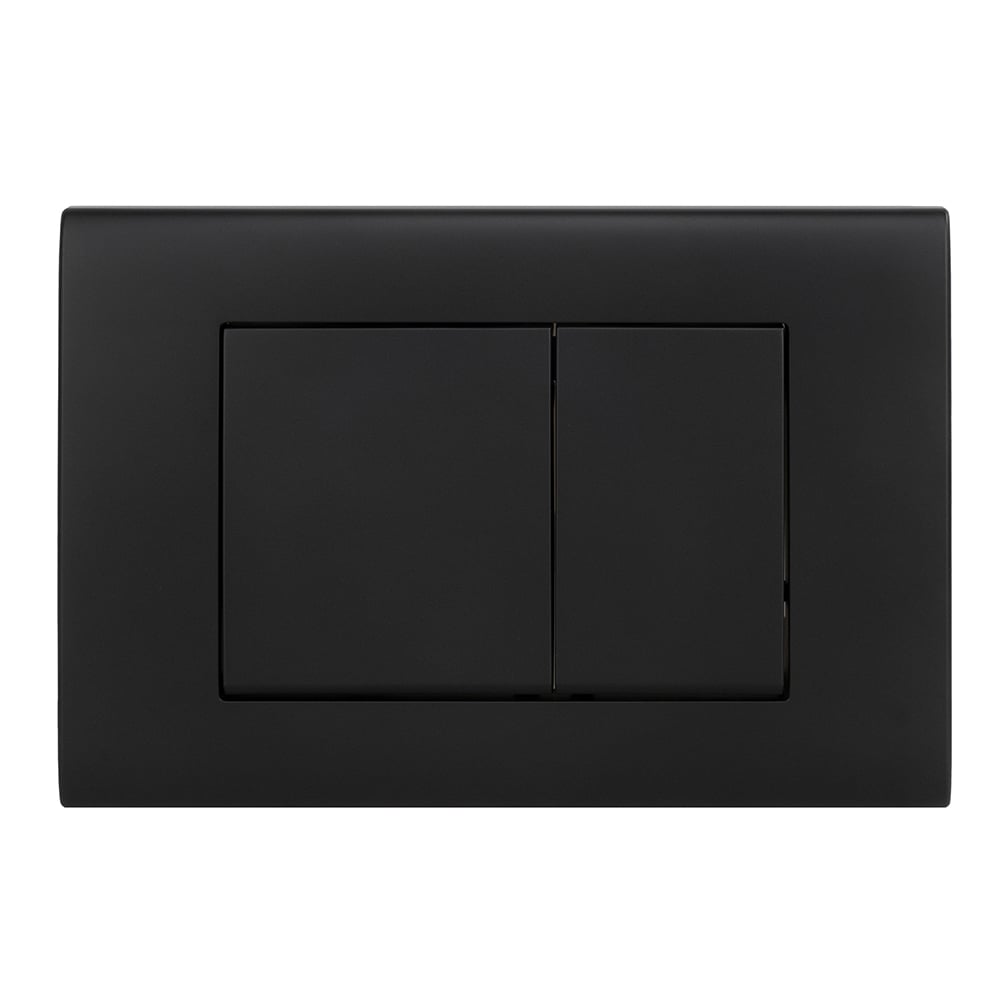 Пневматичен бутон за вграждане Cascada Square Black matte черен мат