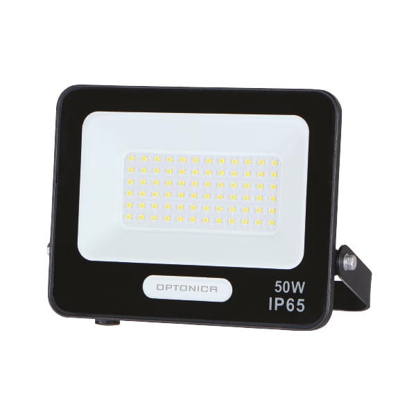 LED прожектор Optonica черен 50W 6000K IP65
