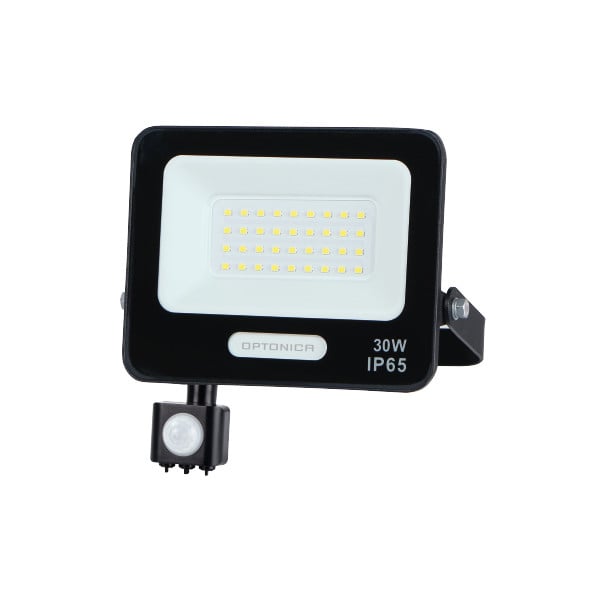 LED прожектор със сензор Optonica черен 30W 6000K IP65