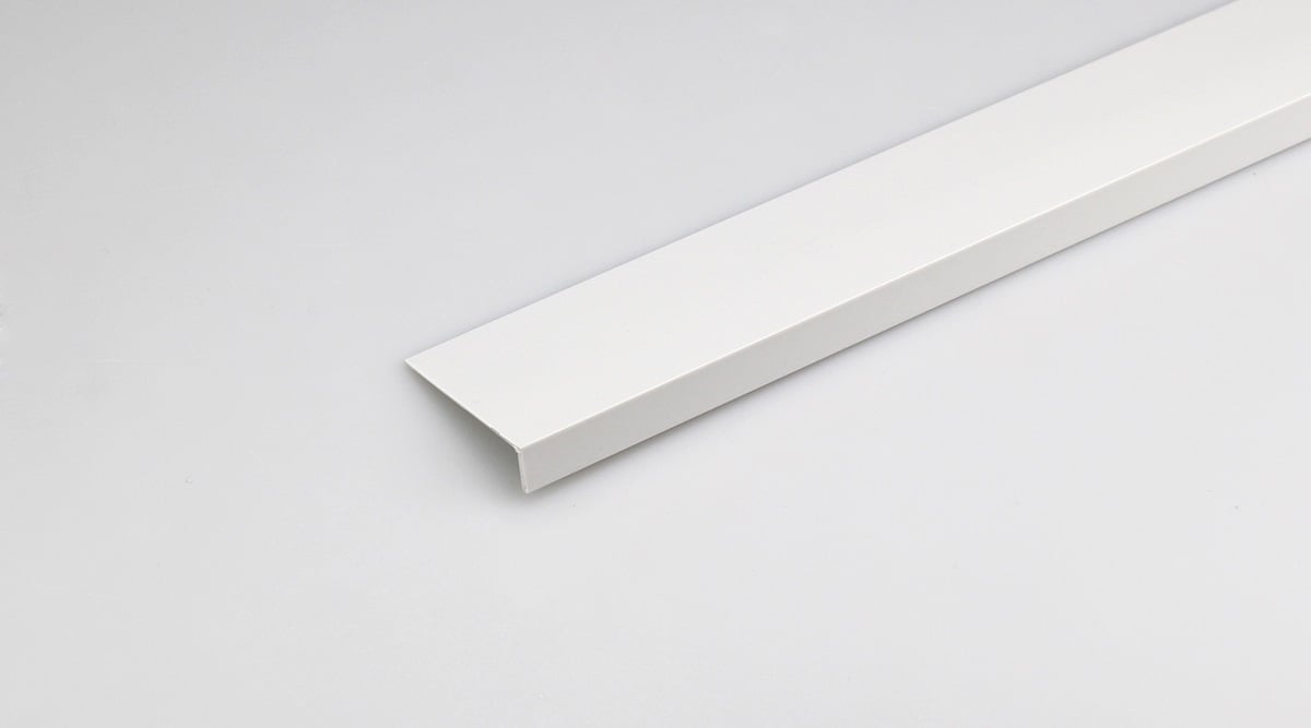 PVC профил L - образен 260x2x1см бял сатен